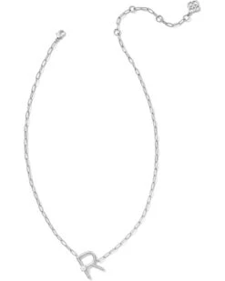 Kendra Scott Pearl Letter R Short Pendant Necklace | Necklaces