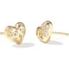 Kendra Scott Holland Heart Stud Earrings -DailyClothingShop 51oKwCo2JqL. AC SR736920