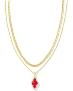 Kendra Scott Abbie Pave Frame Multi Strand Necklace | Necklaces
