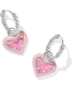Kendra Scott Ari Heart Enamel Frame Huggie Earrings -DailyClothingShop 61cHC6mtopL. AC SR736920